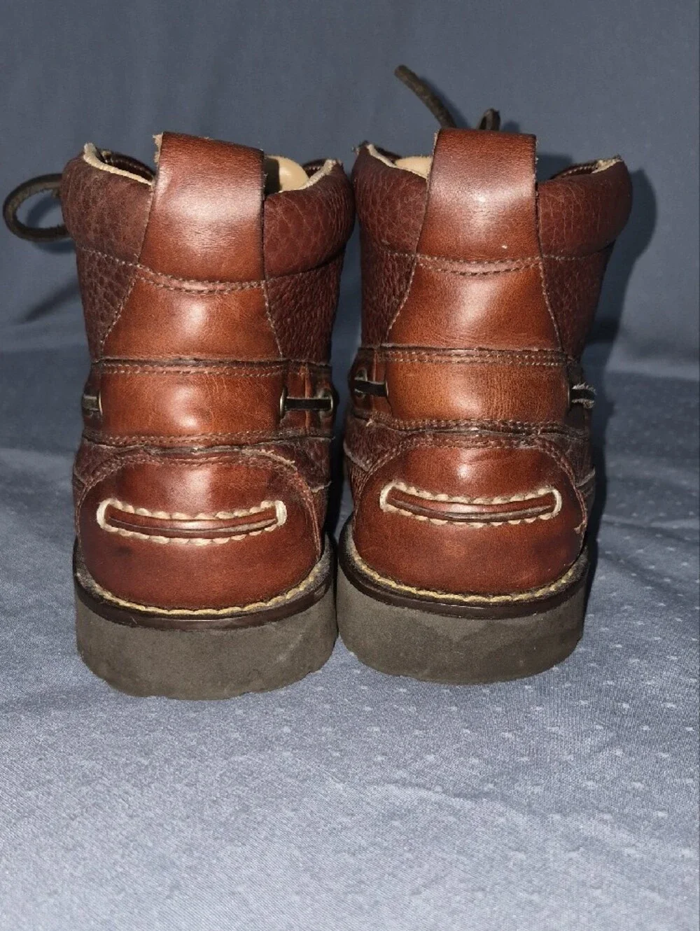 L.L. Bean Allagash Men's 8.5 Bison Leather Chukka Handsewn Boots